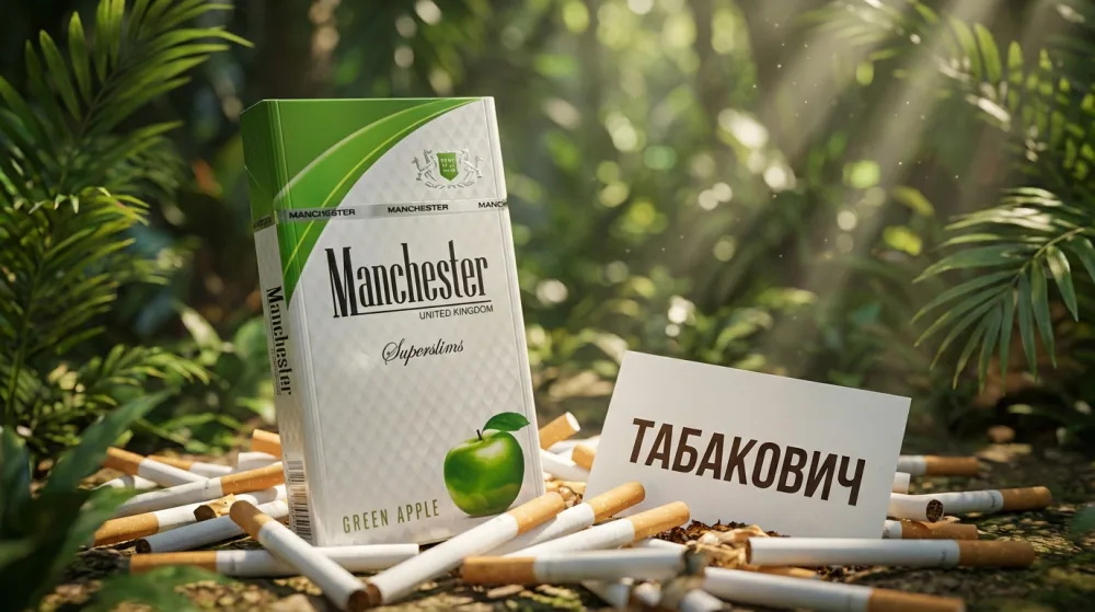 Manchester Super Slim Green Apple (Манчестер Супер Слим Грин Эппл)